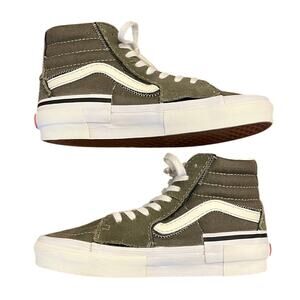 Womens Vans Old Skool Reconstructed Suede Skate Shoes Size 6.5 Green
